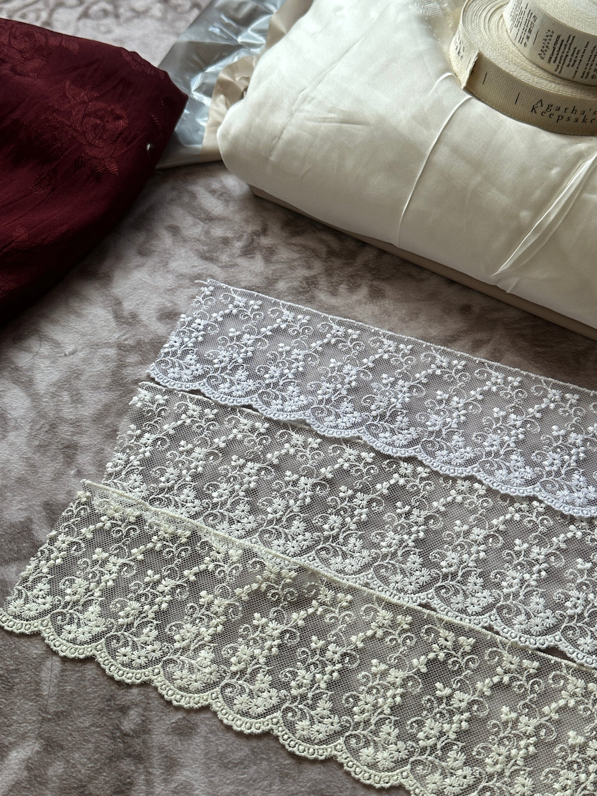 Elswen's fabric and tulle